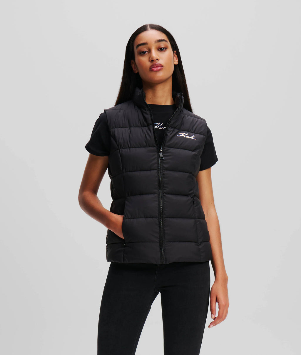 KARL SIGNATURE ULTRA LIGHT PADDED GILET