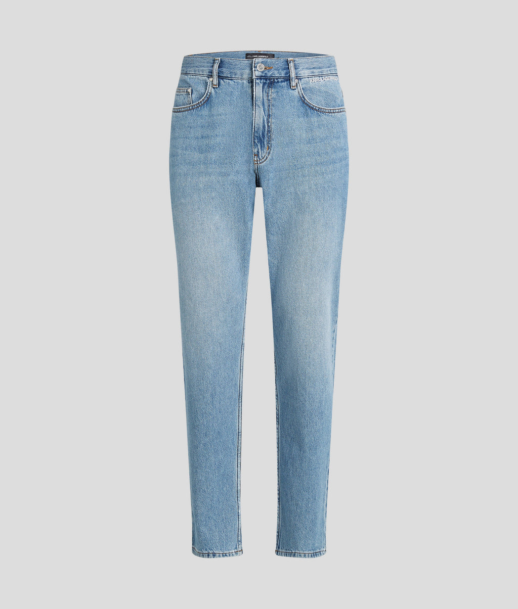KARL LOGO TAPERED JEANS