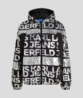 ALL-OVER LOGO PADDED JACKET