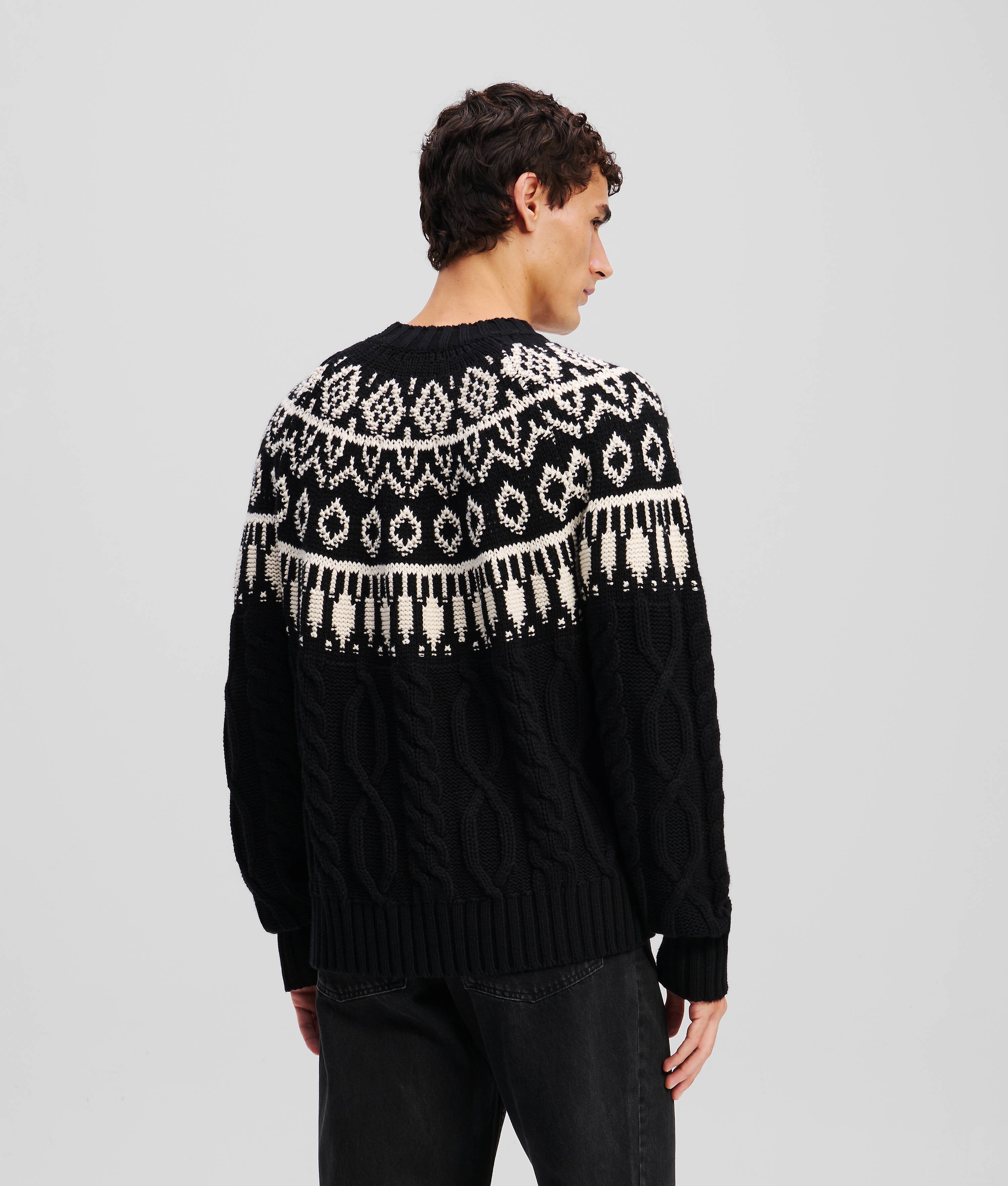 KL MONOGRAM FAIRISLE SWEATER