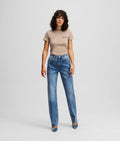 HIGH-RISE STRAIGHT JEANS