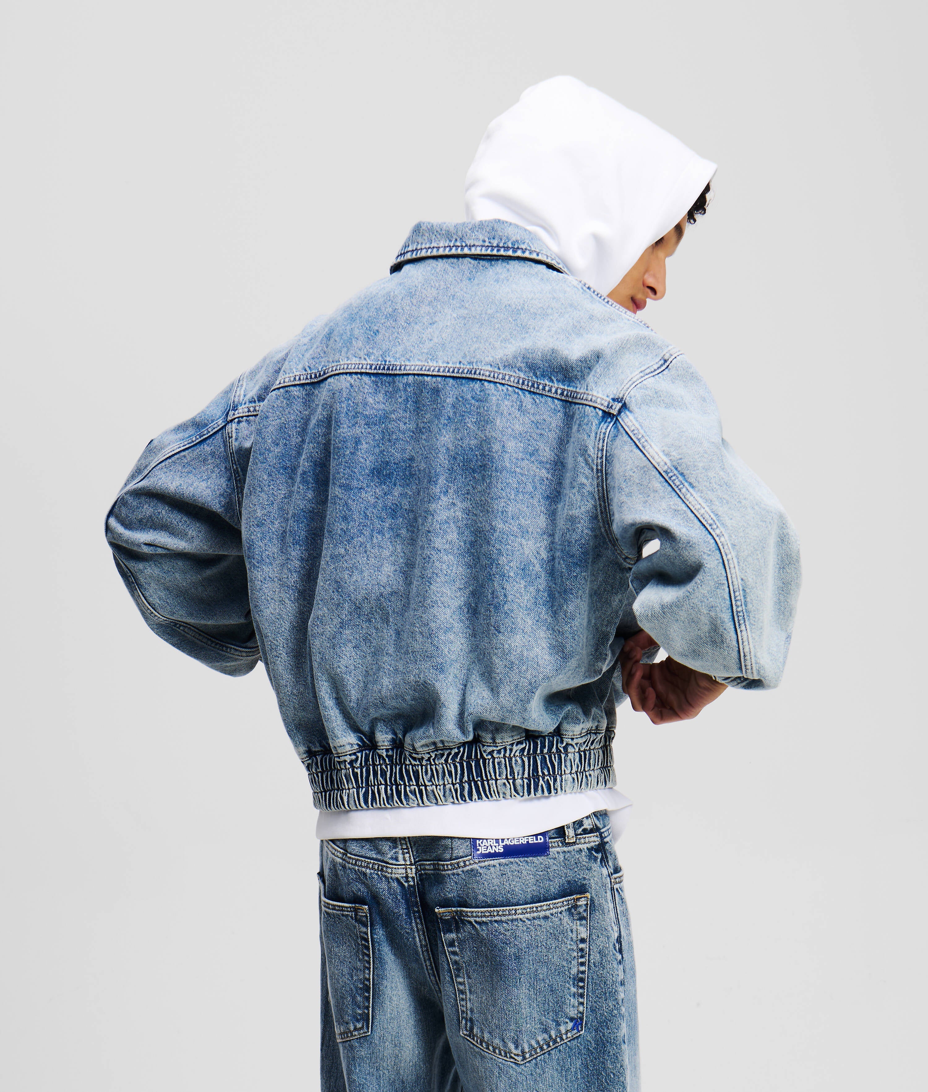 DENIM BOMBER JACKET