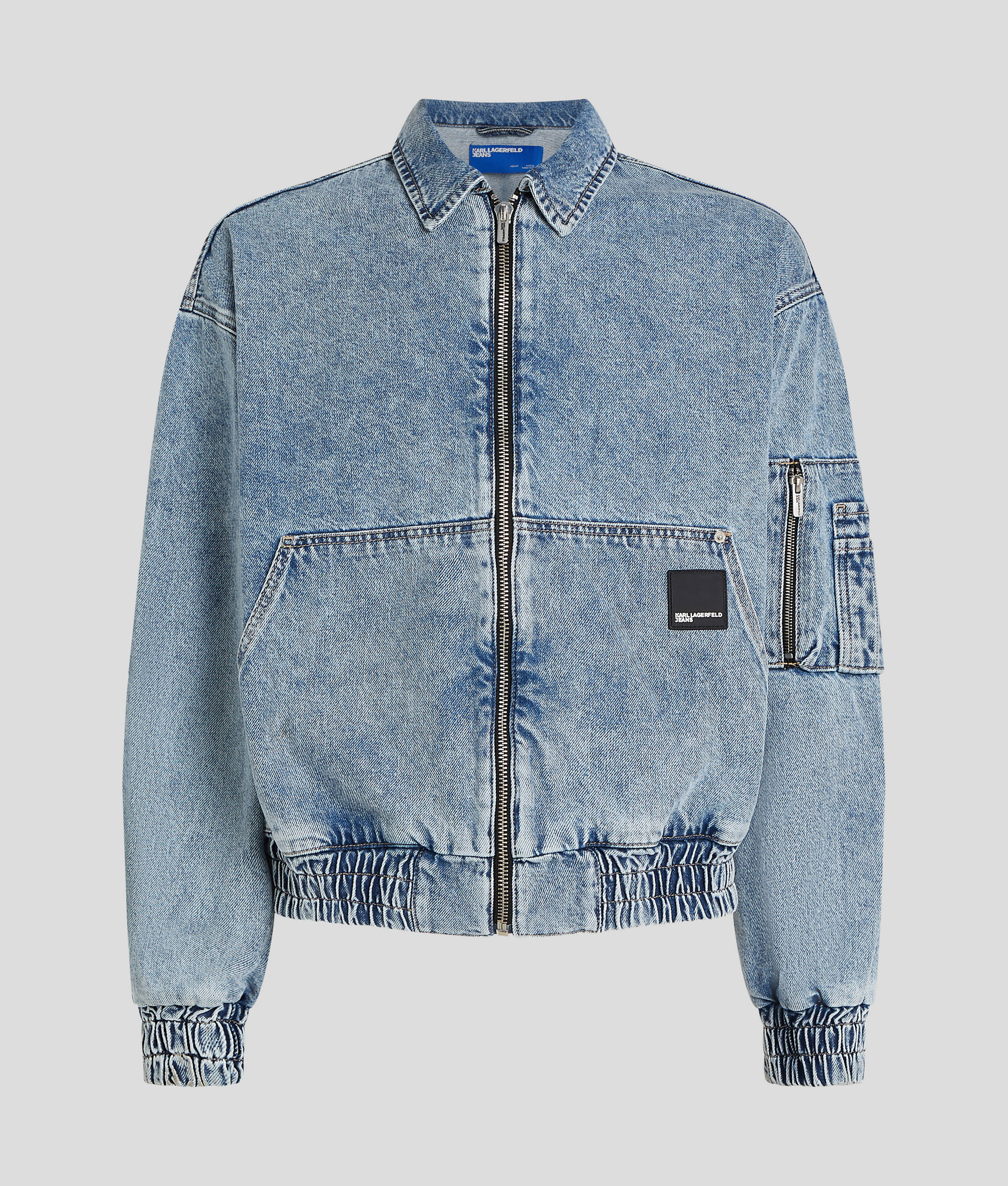 DENIM BOMBER JACKET