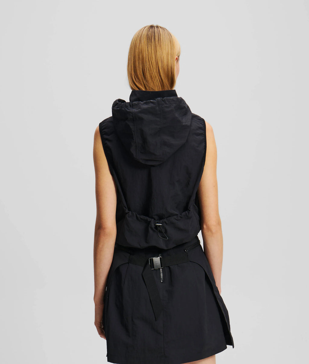 HOODED GILET