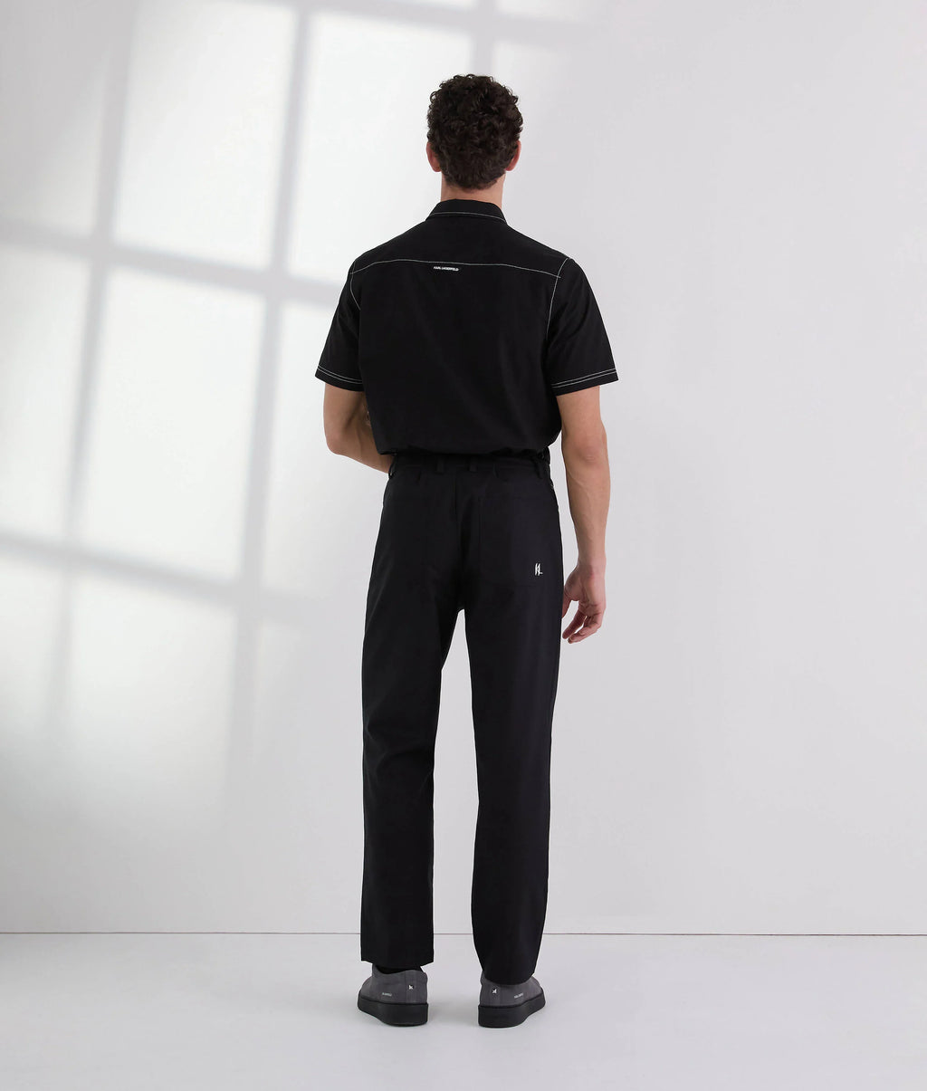 CONTRAST STITCH PANTS