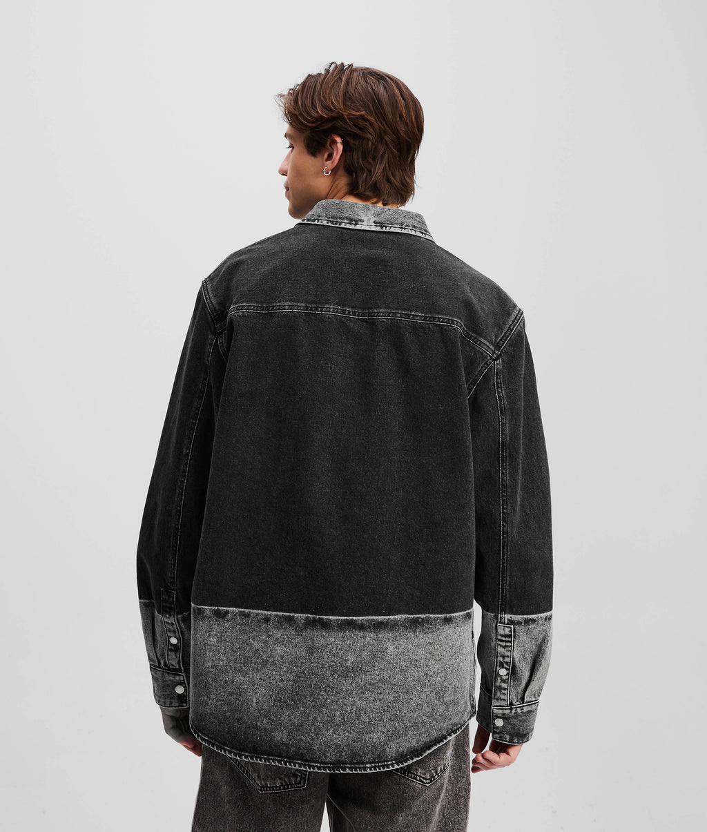 OMBRE DENIM OVERSHIRT