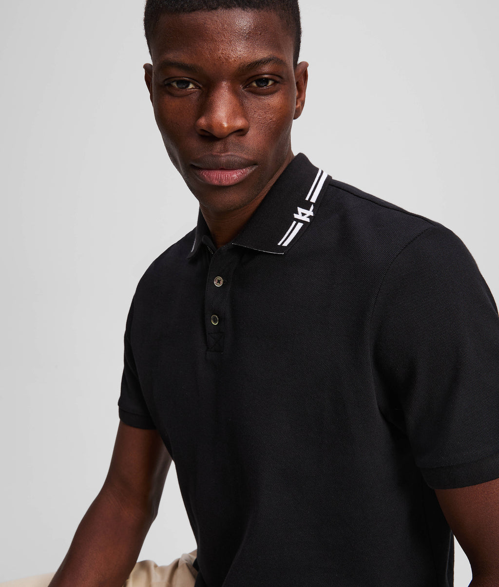 CONTRAST PIPING POLO SHIRT