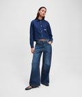 LOW-RISE WIDE-LEG JEANS