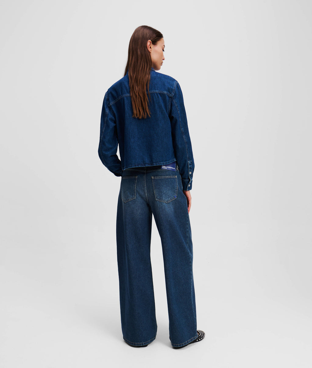 LOW-RISE WIDE-LEG JEANS