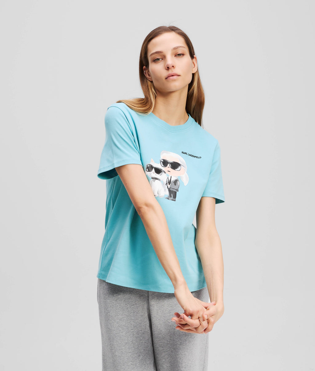 IKON KARL & CHOUPETTE AQUARELLE T-SHIRT
