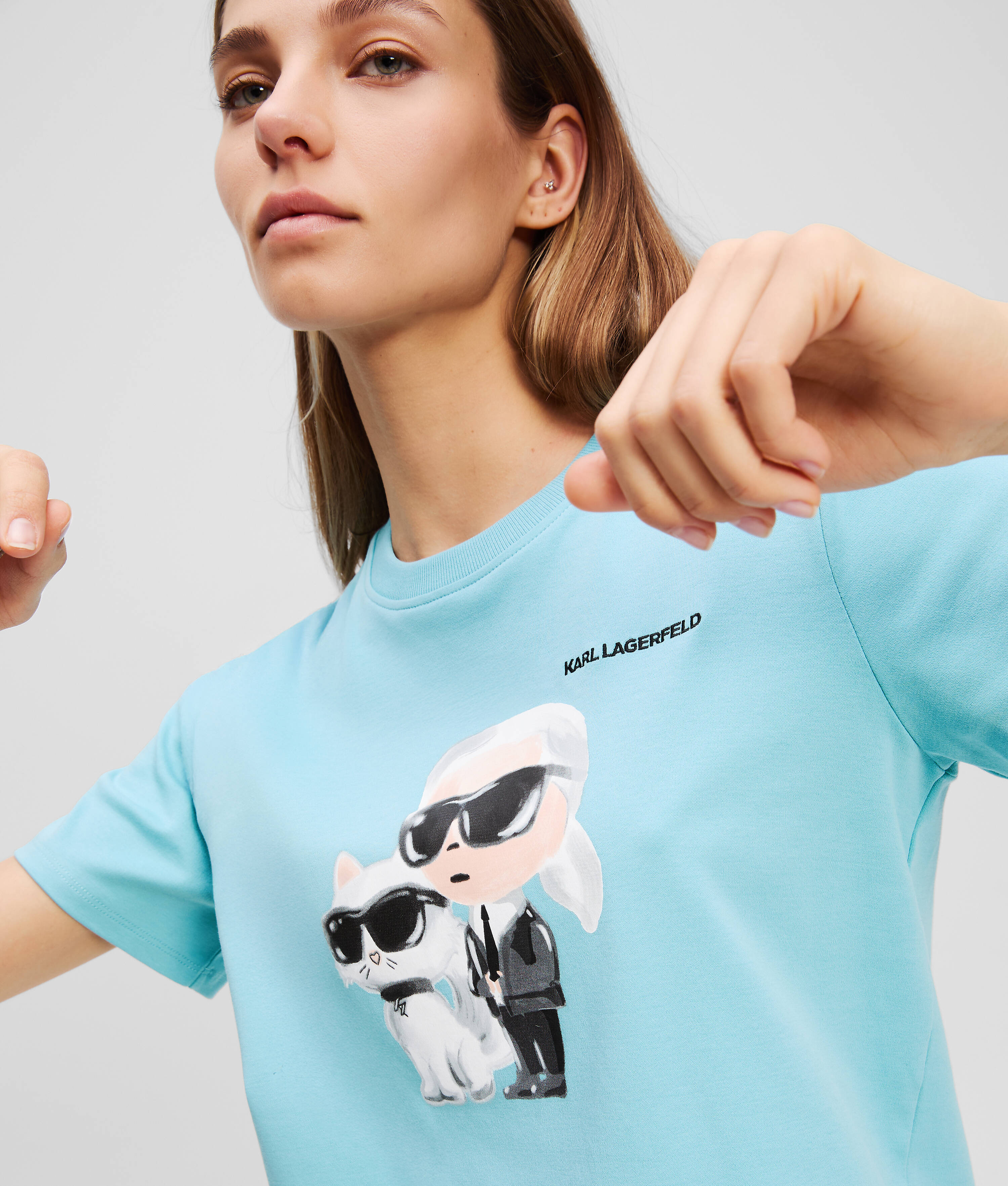 IKON KARL & CHOUPETTE AQUARELLE T-SHIRT