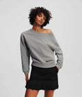 OFF-SHOULDER SWEATSHIRT