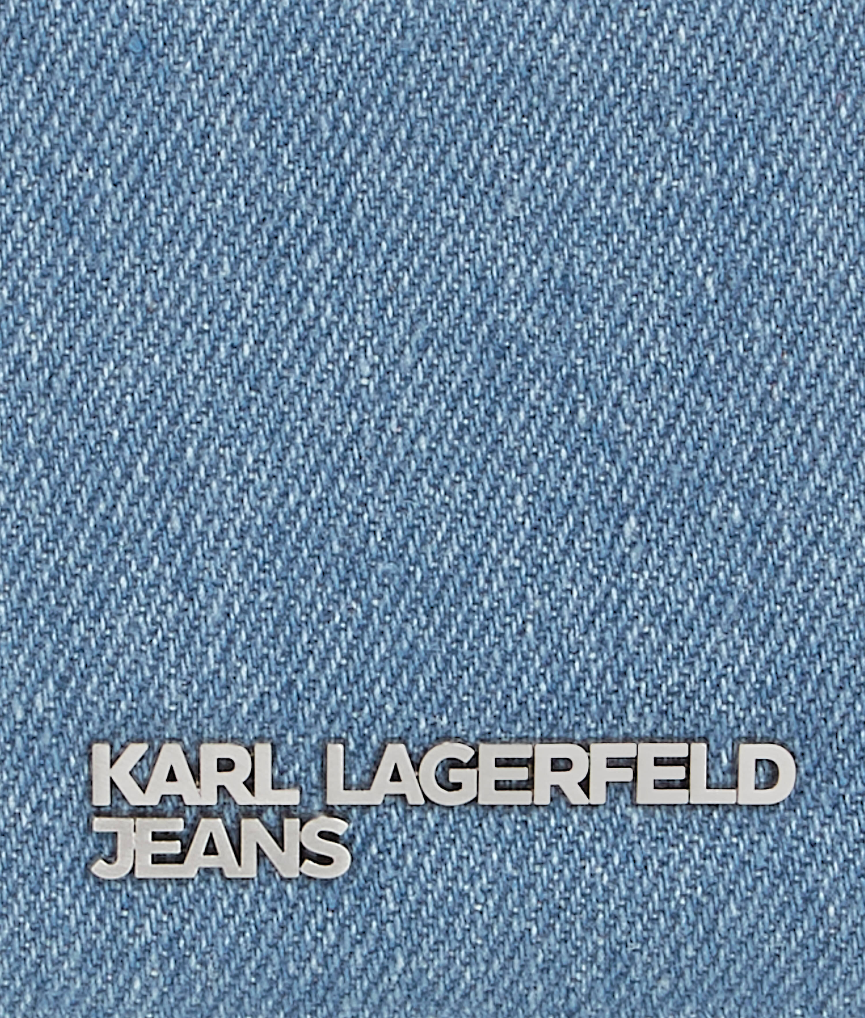 METAL LOGO DENIM CARDHOLDER