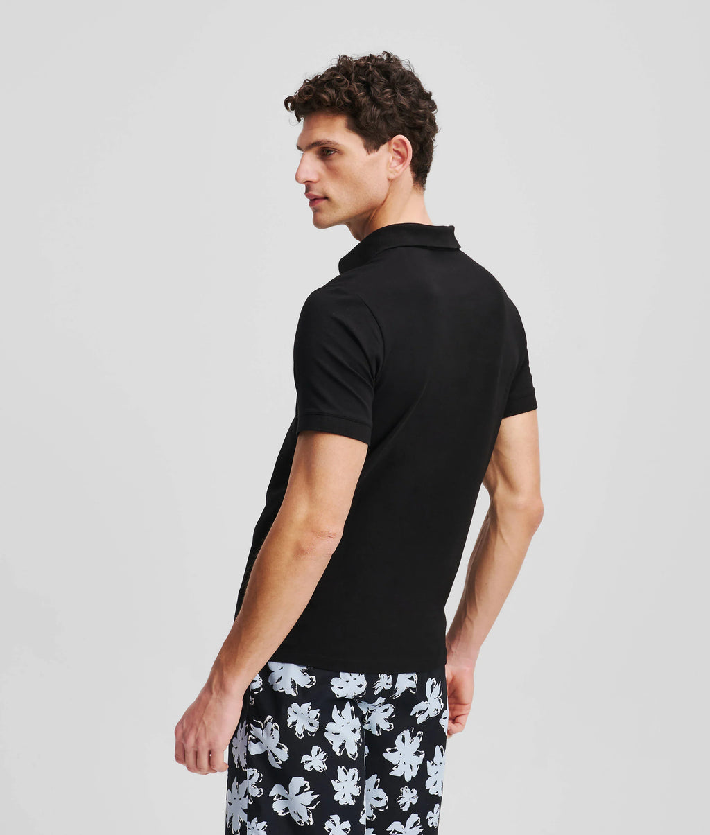 FLOWER PRINT POLO SHIRT