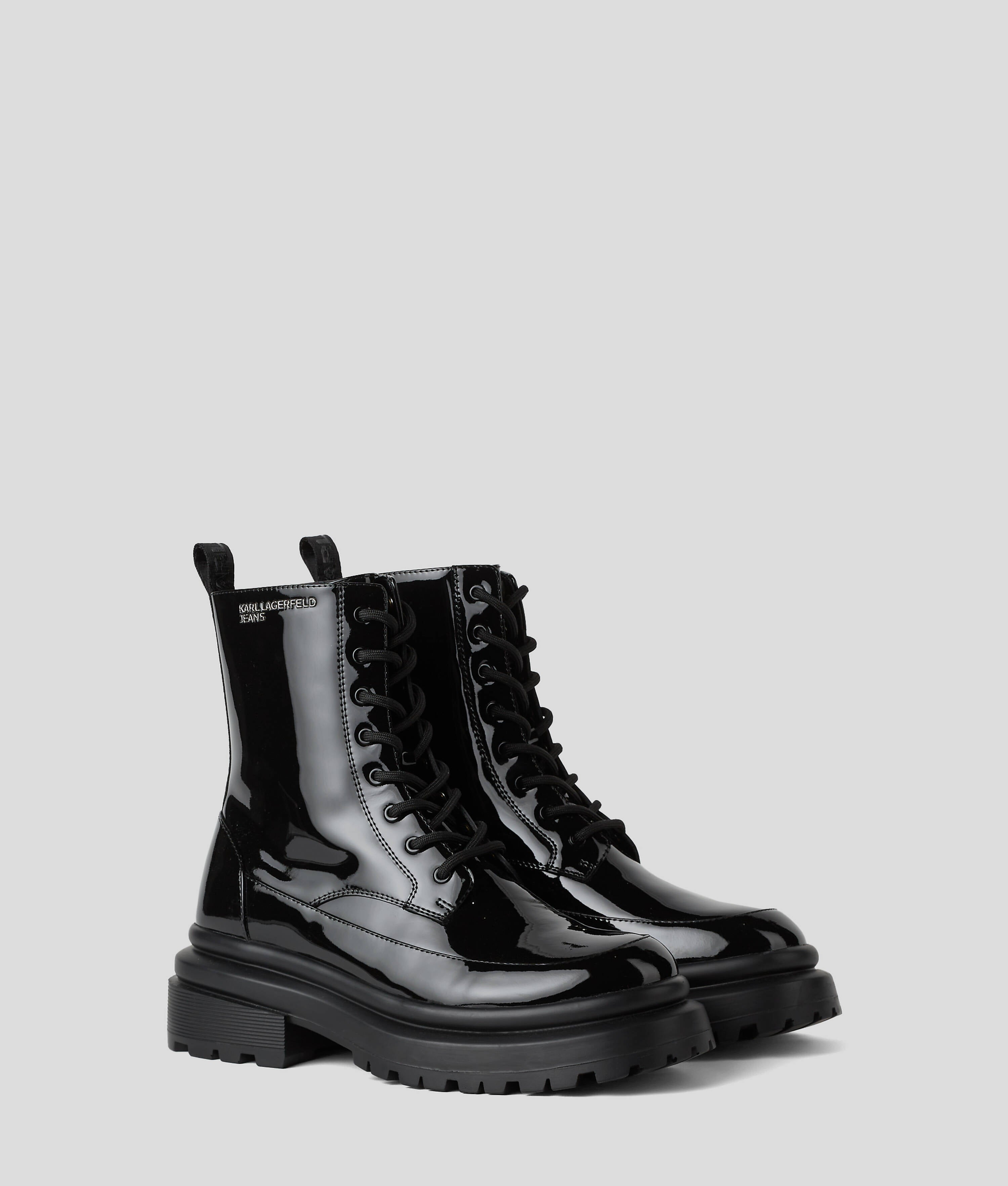 BROOKE PATENT LEATHER BOOTS