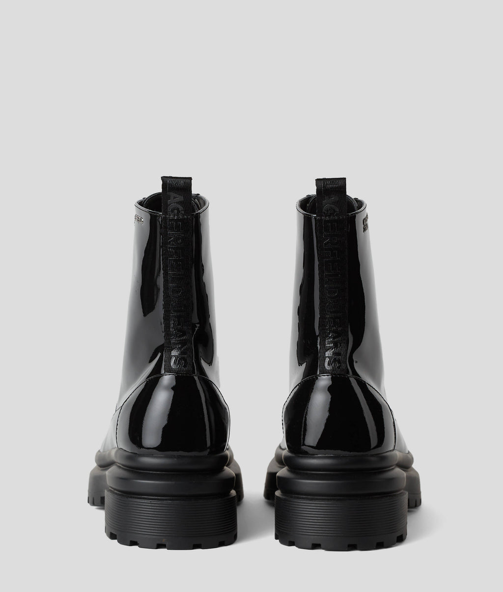 BROOKE PATENT LEATHER BOOTS