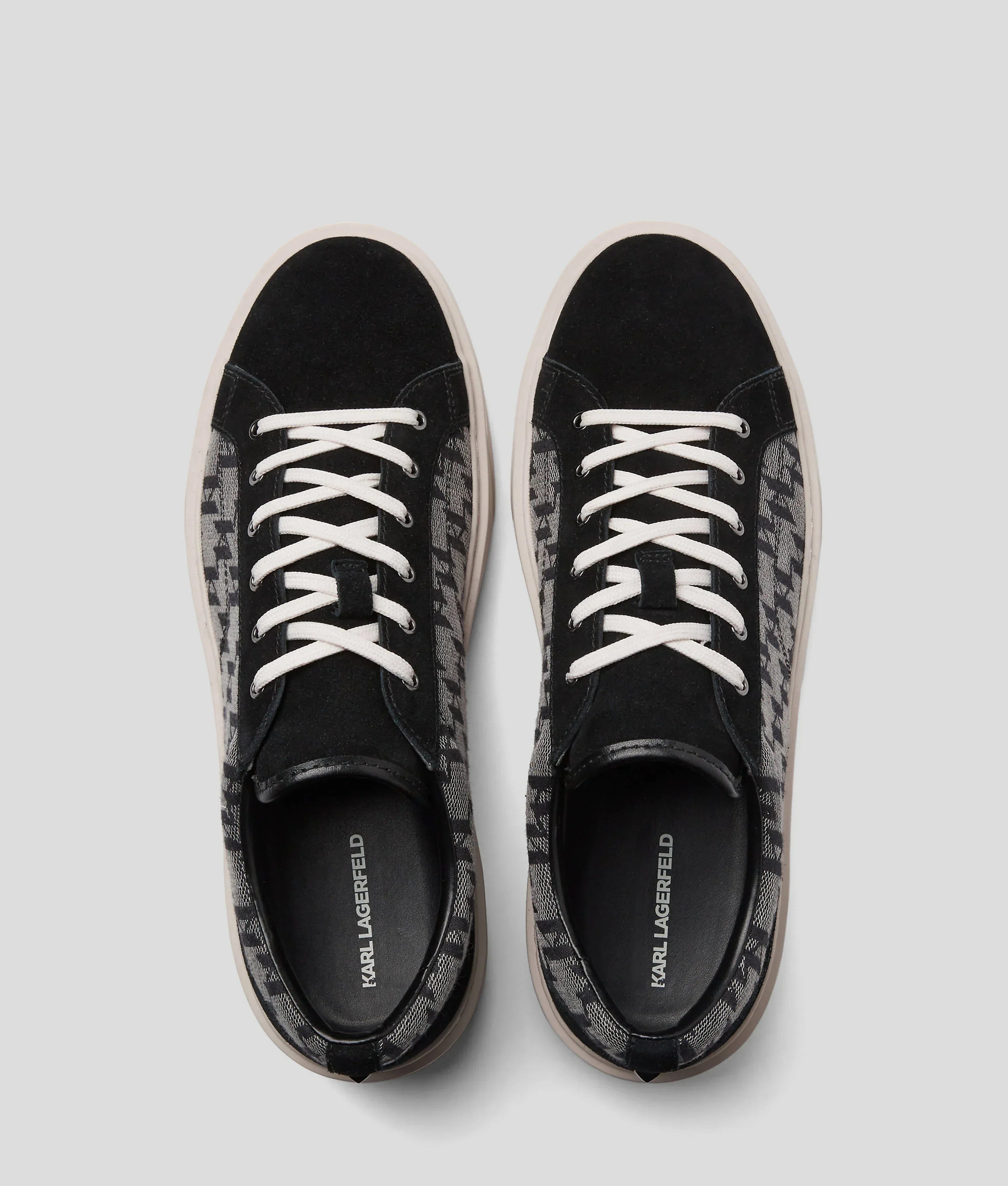 KL MONOGRAM FLINT JACQUARD SNEAKERS